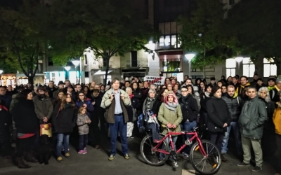 Moment de la concentració d'aquest vespre | Helena Molist